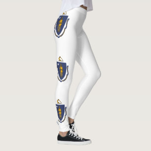 Legging Bandeira do Estado de Massachusetts