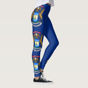 Legging Bandeira do estado de Michigan
