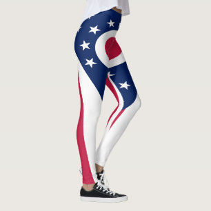 Legging Bandeira do Estado de Ohio