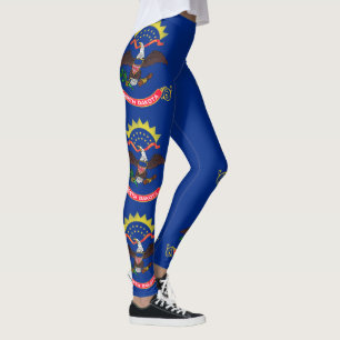 Legging Bandeira do Estado do Dakota do Norte