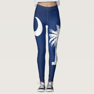 Legging Bandeira Do Estado Legal Da Carolina Do Sul