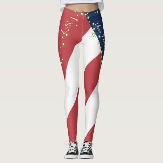 Legging Bandeira Do Estado Unidos Da América
