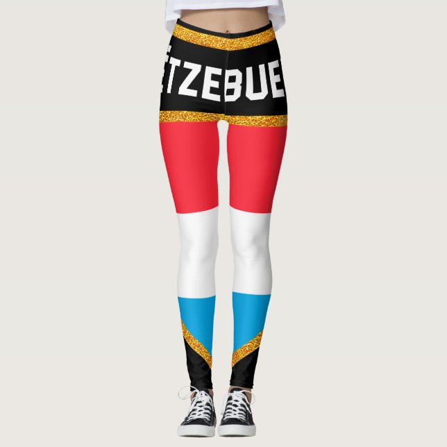 Legging Bandeira do Luxemburgo (Frente)