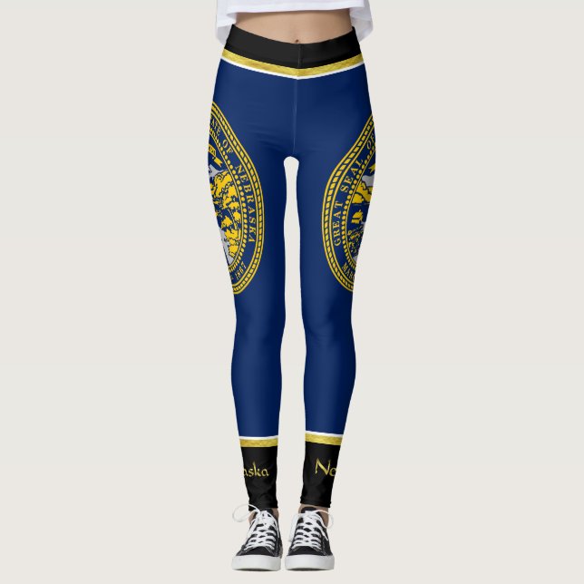 Legging Bandeira do Nebraska (Frente)