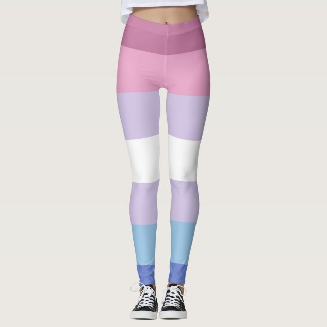 Legging Bandeira do Orgulho Bigênero (Frente)