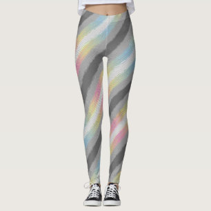 Legging Bandeira do Orgulho Demifluid Groovy Boho Trippy A