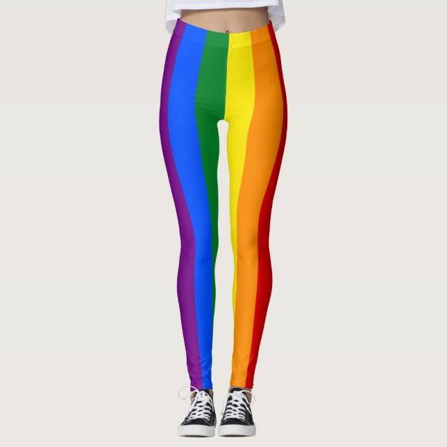 Legging Bandeira do orgulho gay do arco-íris de LGBT (Frente)
