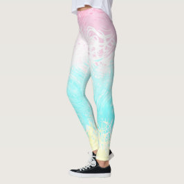 Legging Bandeira do Orgulho Genderflux Abstrato Boho Girat