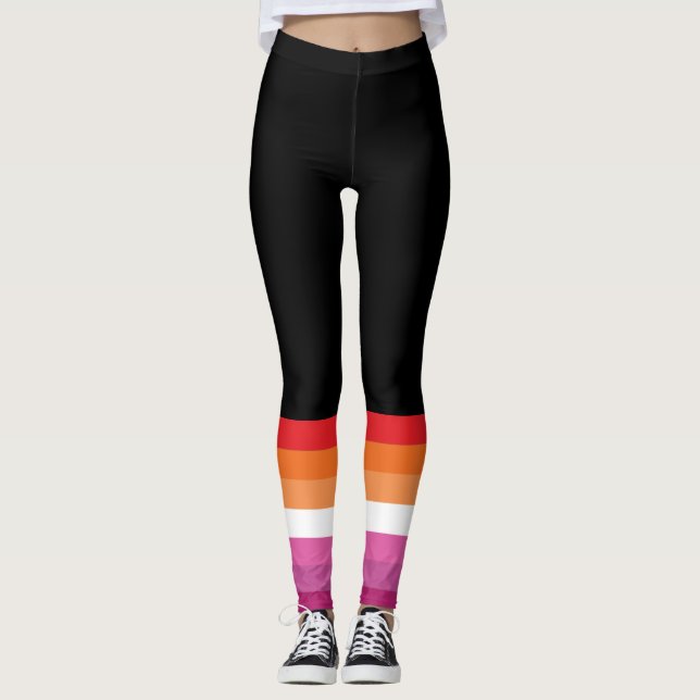 Legging Bandeira do Orgulho Lésbico (Frente)