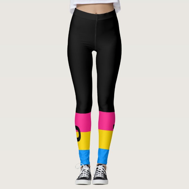 Legging Bandeira do Orgulho Pansexual (Frente)