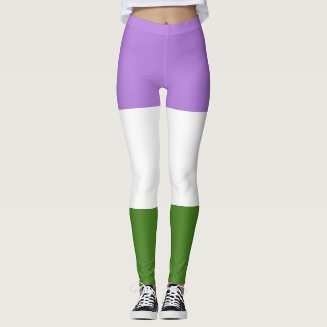 Legging Bandeira do Orgulho Queer (Frente)