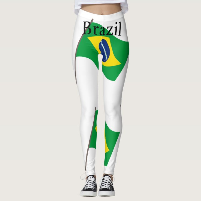 Legging Bandeira do País Brasil Thunder_Cove (Frente)