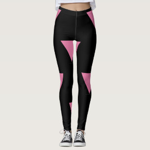 Legging bandeira do triângulo rosa SlipperyJoe's símbolo r