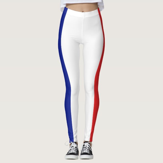 Legging Bandeira do Tricolore Francês (Frente)