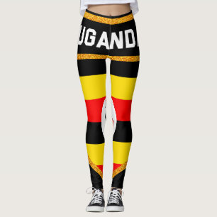 Legging Bandeira do Uganda