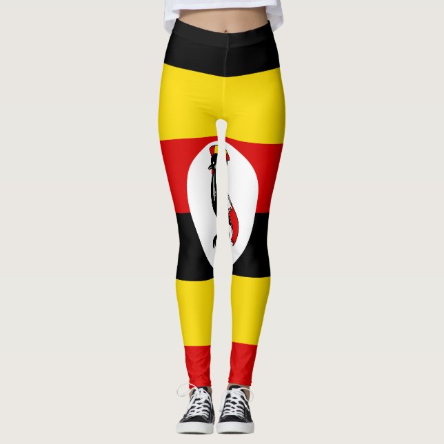 Legging Bandeira do Uganda (Frente)