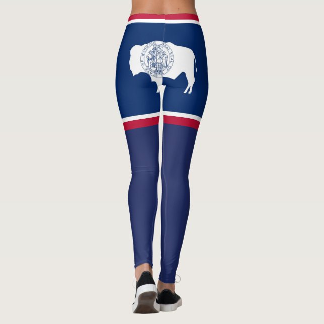 Legging Bandeira do Wyoming (Verso)