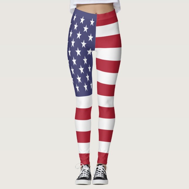 Legging Bandeira dos Estados Unidos (Frente)