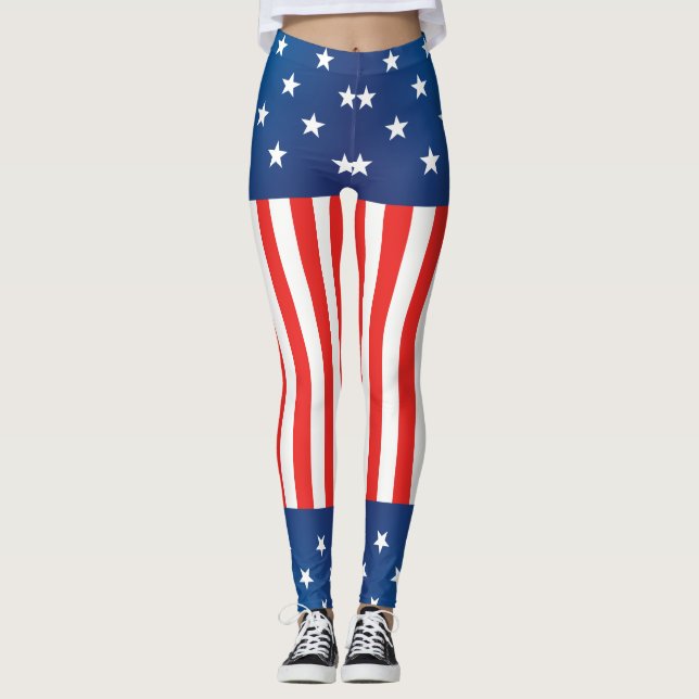 Legging Bandeira dos Estados Unidos EUA (Frente)