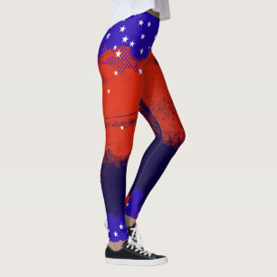 Legging bandeira dos Estados Unidos, EUA patrióticos