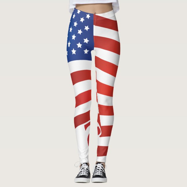 Legging bandeira dos EUA (Frente)