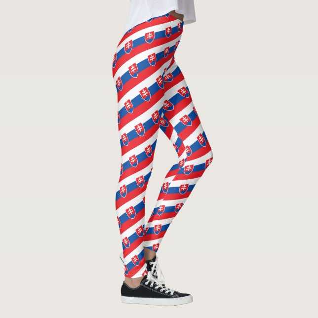 Legging Bandeira Eslováquia, viagem/desportista (Direita)