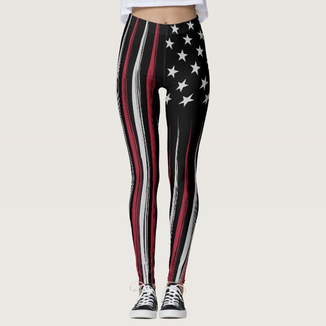Legging Bandeira Grunge USA (Frente)