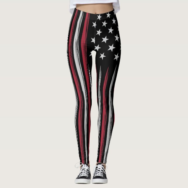 Legging Bandeira Grunge USA (Frente)