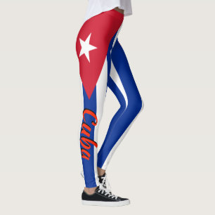 Legging Bandeira impressionante do cubano de Cuba