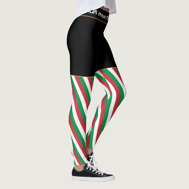 Legging Bandeira italiana, viagem/desportista (Direita)