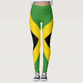Legging Bandeira jamaicana a ficar por toda a design