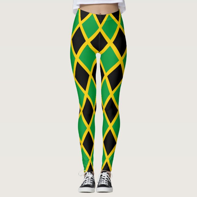 Legging Bandeira jamaicana telhada (Frente)