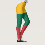 Legging Bandeira lituana<br><div class="desc">Esta design é constituída pela bandeira nacional da Lituânia, que é um país da região do Báltico da Europa. O país situa-se ao longo da costa sudeste do Mar Báltico, a sudeste da Suecia e à Dinamarca. A Lituânia é delimitada pela Letónia a norte, pela Bielorrússia a leste e a...</div>