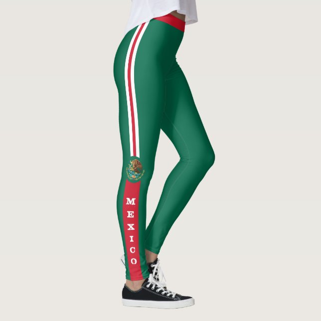 Legging Bandeira mexicana patriotas de moda/esportes (Direita)