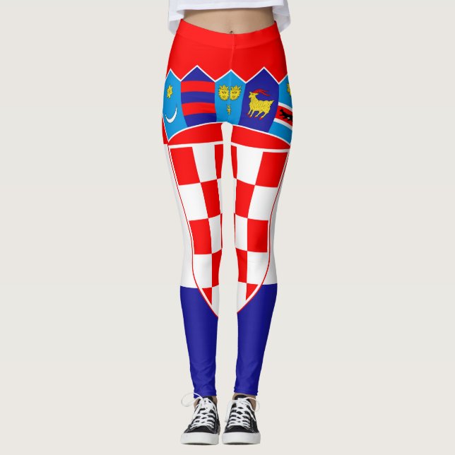 Legging Bandeira nacional da Croácia Zastava Hrvatske (Frente)