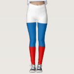 Legging Bandeira Pan-Eslava Russa Patriótica<br><div class="desc">Bandeira Pan-eslava russa patriótica A bandeira russa é composta por três faixas horizontais de largura igual. Vermelho, azul e branco são considerados cores paneslavas tradicionais e um grande número de estados adotaram-nas no século XIX desde que a Rússia era, na época, o único Estado eslavo independente. #rússia #russa #slavic #patriótico...</div>