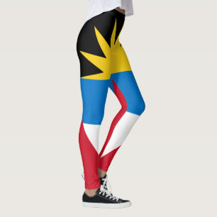 Legging Bandeira Patriótica de Antígua e Barbuda
