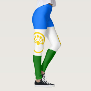 Legging Bandeira Patriótica de Bashkortostan