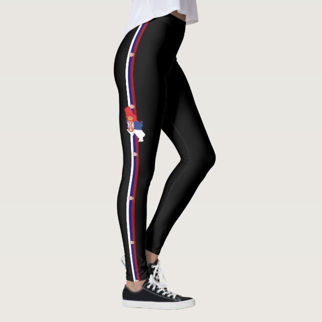 Legging Bandeira sérvia (Direita)