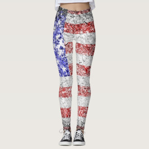 Legging Bandeira Vintage American #17