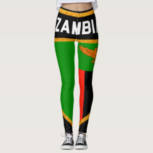 Legging Bandeira Zâmbia