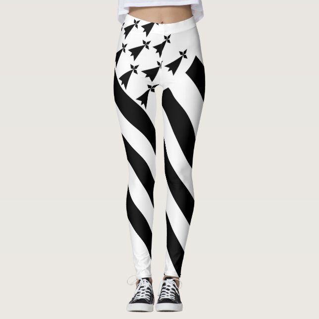 Legging Bandeiras Brittany (Gwenn-ha-du) (Frente)