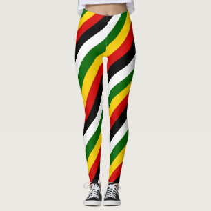 Legging Bandeiras Nacionais do Zimbábue - Corantes Diagona