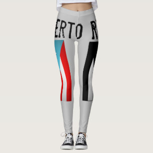 Legging Bandeiras porto-riquenhas