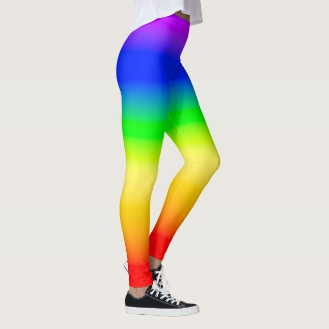 Legging Bandeja LGBT Arco-Íris Bandeiras Gradientes (Direita)
