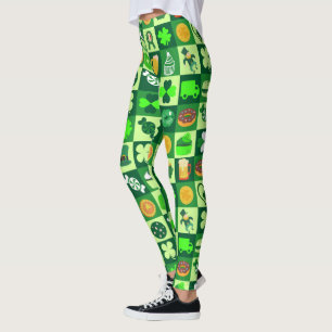 Legging banquete De Saint Patrick Pattern   