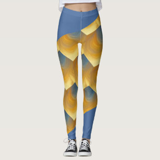 Legging bares cruzados abstrato