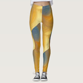 Legging bares cruzados abstrato
