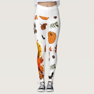 Legging Barra de Queda Festiva com Bompkins, Aranhas