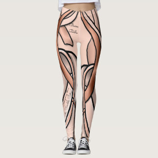 Legging Barre Belle - Tema Divertido de Balé - Personaliza